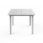 GARBAR NOA Mesa Cuadrada Interior, Exterior 90x90 Pie Blanco - Tablero Blanco