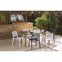 GARBAR NOA Mesa Rectangular Interior, Exterior 160x90 Pie Blanco - Tablero Blanco