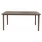 GARBAR NOA Mesa Rectangular Interior, Exterior 160x90 Pie Chocolate - Tablero Chocolate