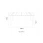 GARBAR NOA Mesa Rectangular Interior, Exterior 160x90 Pie Chocolate - Tablero Chocolate