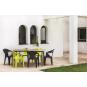 GARBAR NOA Mesa Rectangular Interior, Exterior 160x90 Pie Chocolate - Tablero Chocolate