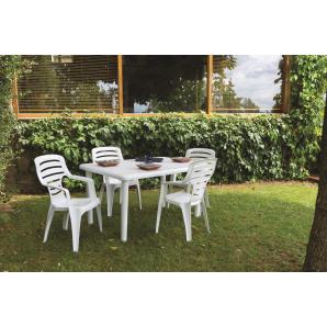 GARBAR OLOT Mesa Rectangular Exterior 140x90 Blanco