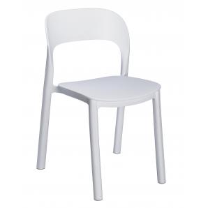 4 GARBAR ONA Silla Interior, Exterior Blanco - Blanco - 4 unidades