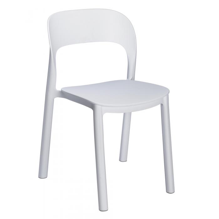 4 GARBAR ONA Silla Interior, Exterior Blanco - Blanco - 4 unidades