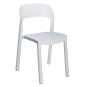 4 GARBAR ONA Silla Interior, Exterior Blanco - Blanco - 4 unidades