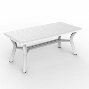 GARBAR ORQUIDEA Mesa Rectangular Exterior 180x90 Blanco