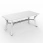 GARBAR ORQUIDEA Mesa Rectangular Exterior 180x90 Blanco