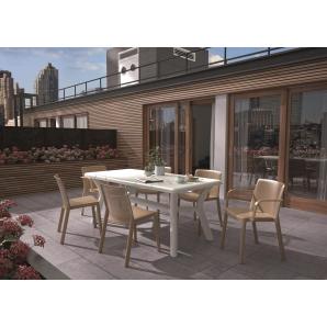 GARBAR ORQUIDEA Mesa Rectangular Exterior 180x90 Blanco