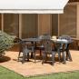 GARBAR ORQUIDEA Mesa Rectangular Exterior 180x90 Blanco