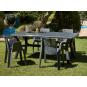 GARBAR ORQUIDEA Mesa Rectangular Exterior 180x90 Blanco