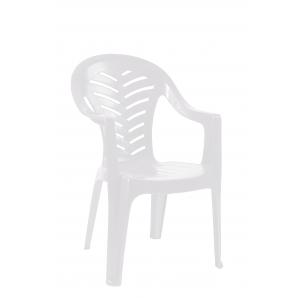 25 GARBAR PALMA Silla Con Brazos Exterior Blanco - 25 unidades