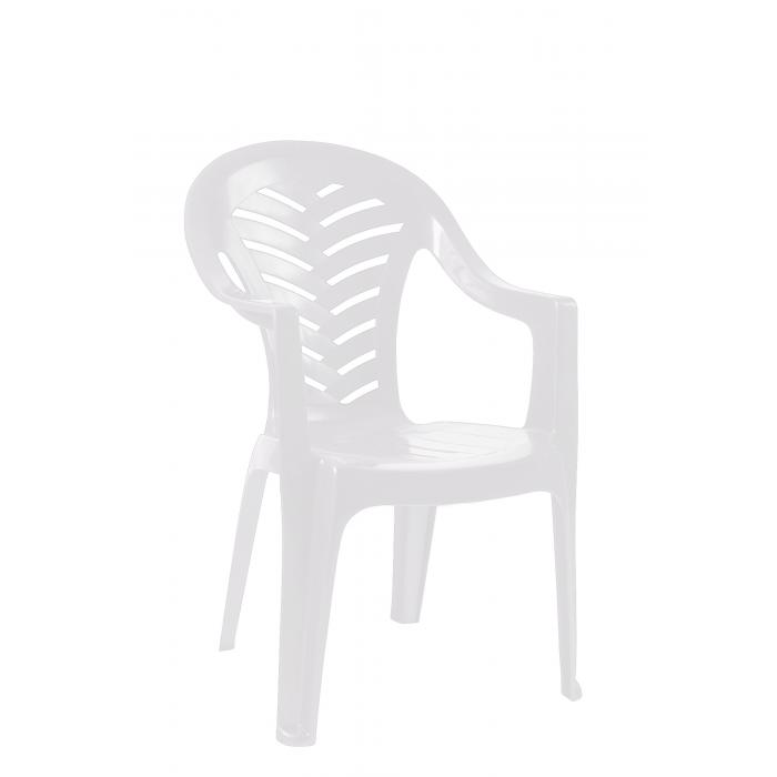 25 GARBAR PALMA Silla Con Brazos Exterior Blanco - 25 unidades