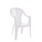25 GARBAR PALMA Silla Con Brazos Exterior Blanco - 25 unidades