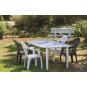 25 GARBAR PALMA Silla Con Brazos Exterior Blanco - 25 unidades