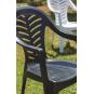 25 GARBAR PALMA Silla Con Brazos Exterior Blanco - 25 unidades