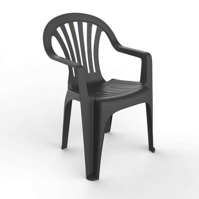30 GARBAR PALS Silla Con Brazos Exterior Antracita - 30 unidades