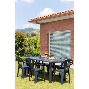 30 GARBAR PALS Silla Con Brazos Exterior Antracita - 30 unidades