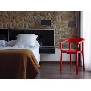 2 RESOL PEACH Silla Con Brazos Interior, Exterior  Chocolate - 2 unidades