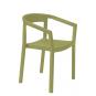 2 RESOL PEACH Silla Con Brazos Interior, Exterior  Verde oliva - 2 unidades