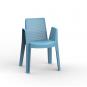 4 GARBAR PLAY Silla Con Brazos Exterior Azul retro - 4 unidades