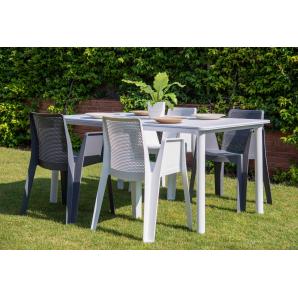 4 GARBAR PLAY Silla Con Brazos Exterior Azul retro - 4 unidades
