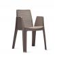 4 GARBAR PLAY Silla Con Brazos Exterior Chocolate - 4 unidades