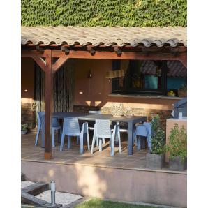 4 GARBAR PLAY Silla Con Brazos Exterior Gris oscuro - 4 unidades