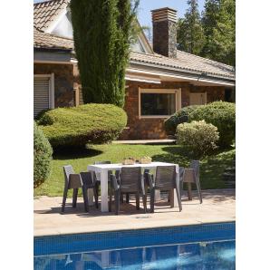 4 GARBAR PLAY Silla Con Brazos Exterior Gris oscuro - 4 unidades