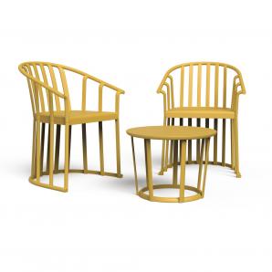 RESOL RAFF Set 2+1 Silla Con Brazos-Mesa Interior, Exterior Toscano