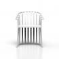 4 RESOL RAFF Silla Con Brazos Exterior  Blanco - 4 unidades