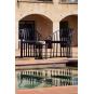 4 RESOL RAFF Silla Con Brazos Exterior  Blanco - 4 unidades