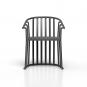4 RESOL RAFF Silla Con Brazos Exterior  Negro - 4 unidades