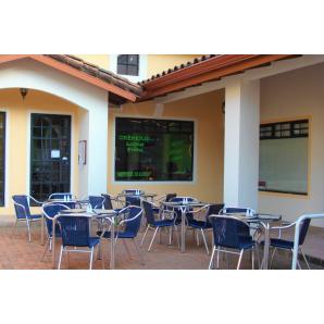 GARBAR RAYA Mesa Cuadrada Exterior 60x60 Gris inox