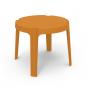 4 GARBAR RITA Mesa Infantil Interior, Exterior 50x50 Naranja - 4 unidades
