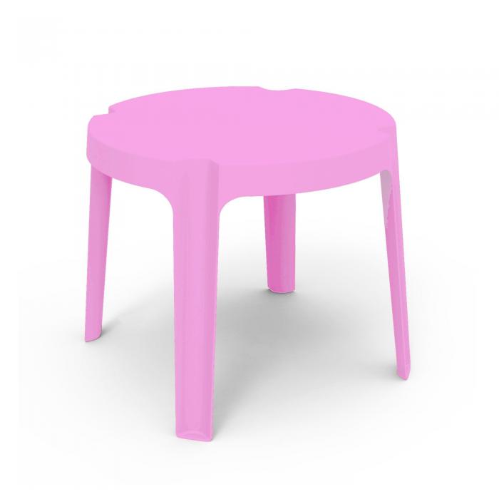 4 GARBAR RITA Mesa Infantil Interior, Exterior 50x50 Rosa - 4 unidades