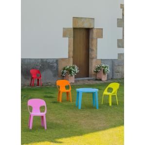 4 GARBAR RITA Silla Infantil Interior, Exterior Naranja - 4 unidades