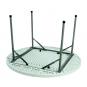 GARBAR ROSSINI Mesa Redonda Plegable Interior, Exterior Ø122 Gris