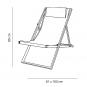 4 GARBAR SAND Tumbona Plegable Exterior Gris - 4 unidades