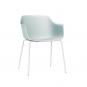 2 RESOL SHAPE Silla Con Brazos 4 Patas Interior  Blanco - 2 unidades