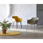 2 RESOL SHAPE Silla Con Brazos 4 Patas Interior  Blanco - 2 unidades