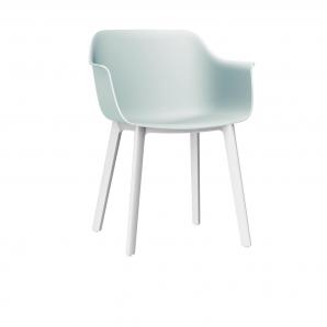 2 RESOL SHAPE Silla Con Brazos Click Interior  Blanco - 2 unidades