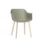 2 RESOL SHAPE Silla Con Brazos Click Interior  Gris verdoso - Marfil - 2 unidades