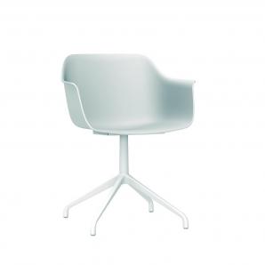 2 RESOL SHAPE Silla Con Brazos Giratorio Araña Interior  Blanco - 2 unidades