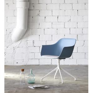 2 RESOL SHAPE Silla Con Brazos Giratorio Araña Interior  Blanco - 2 unidades