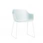 2 RESOL SHAPE Silla Con Brazos Patín Interior  Blanco - 2 unidades