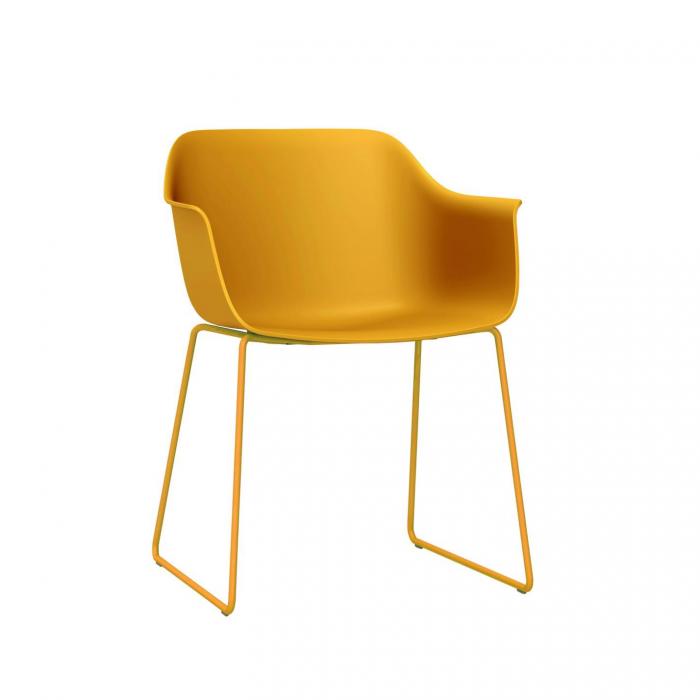 2 RESOL SHAPE Silla Con Brazos Patín Interior  Toscano - 2 unidades