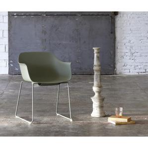 2 RESOL SHAPE Silla Con Brazos Patín Interior  Toscano - 2 unidades