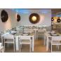 GARBAR SHIO Mesa Cuadrada Interior, Exterior 80x80 Blanco