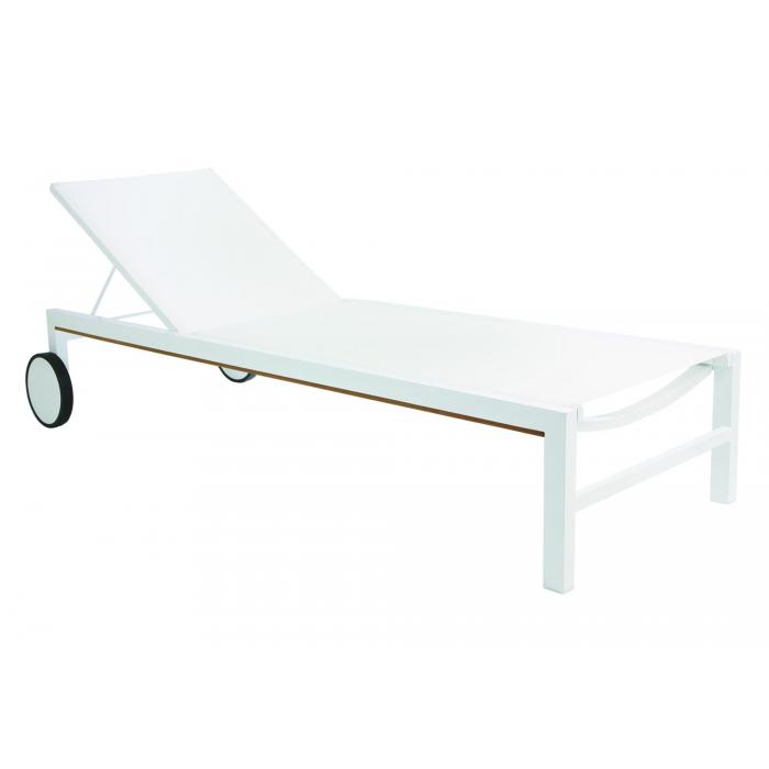2 GARBAR SHIO Tumbona Exterior Blanco - 2 unidades