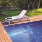 2 GARBAR SHIO Tumbona Exterior Blanco - 2 unidades